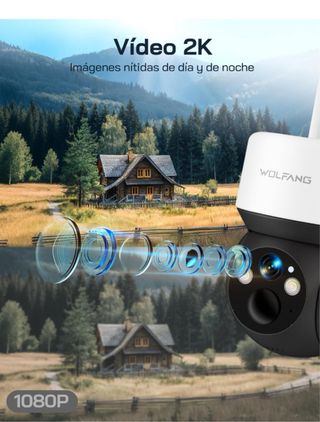 Cámara Seguridad 4G WOLFANG CCTV Sin WiFi