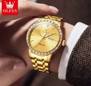 Reloj Olevs Automático Dorado Hombre