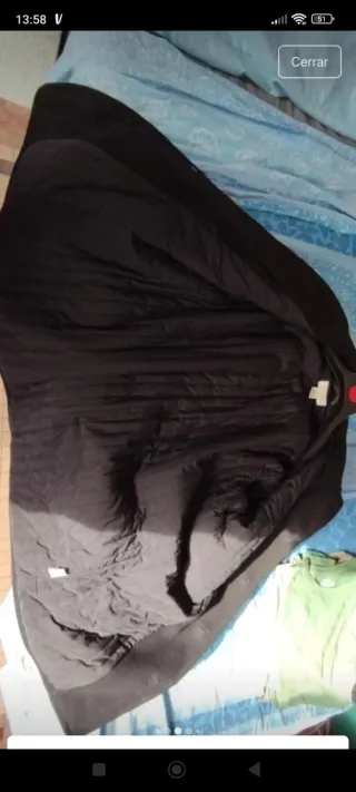 Abrigo J.Crew 80% Lana Negro