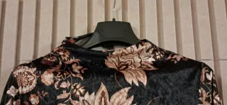 Abito ciniglia fantasia floreale