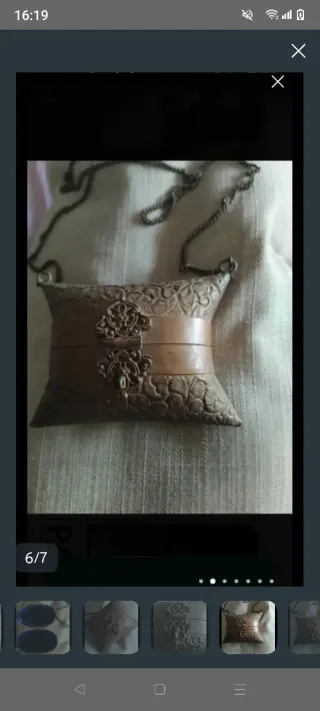 Bolso joya antiguo dorado