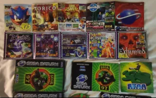 Juegos Sega Saturn: Fútbol, Manuales y Folletos