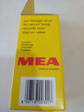 Set 100 Tasselli MEA 6mm + Viti