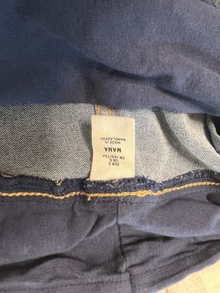 Pantalón vaquero premamá azul