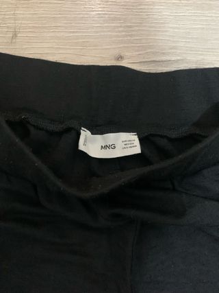 Pantalón ancho negro mujer