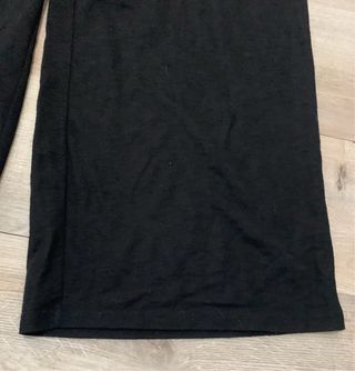 Pantalón ancho negro mujer