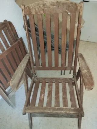 2 Hamacas de Madera Marrón