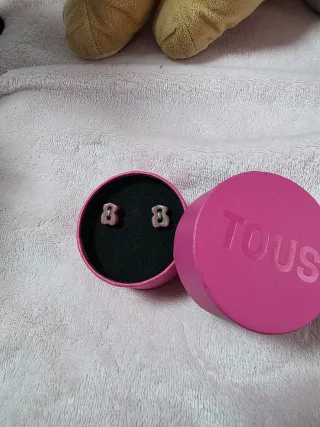 Pendientes Tous Originales Rosa y Plata