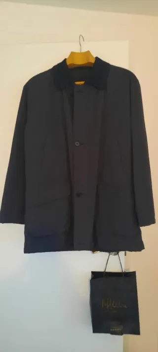 Chaquetón azul marino hombre