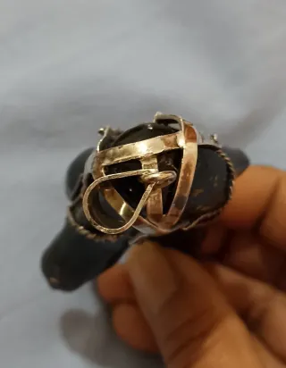 Ciondolo in argento con corallo nero