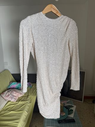 Vestido fiesta lentejuelas Zara XS