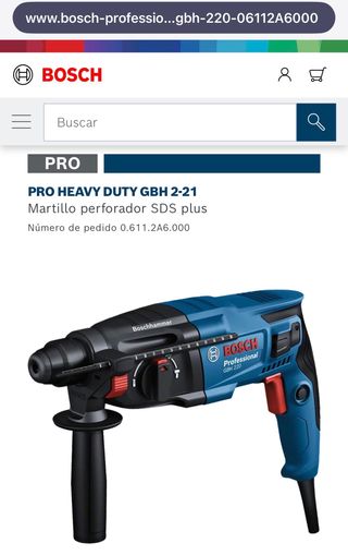 Taladro Bosch Professional GBH 2-21