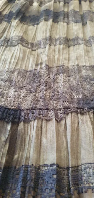 Falda larga estampada