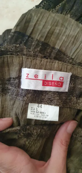 Falda larga estampada