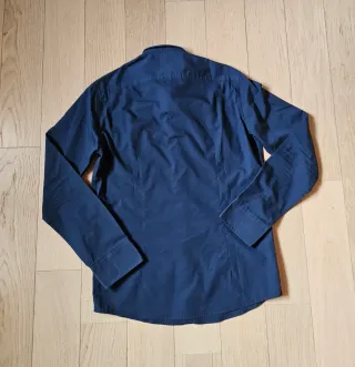 Camicia blu elegante uomo (tg. M slim fit)