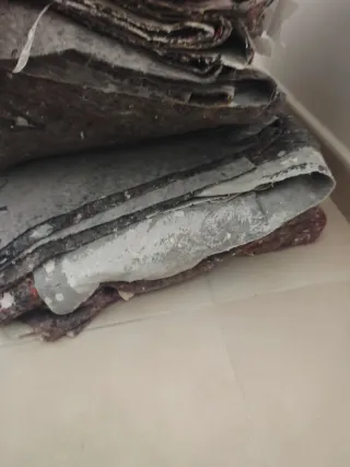 Telas, fieltros protectores para pintar.