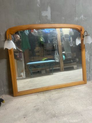 Dos Espejos Madera y Cristal