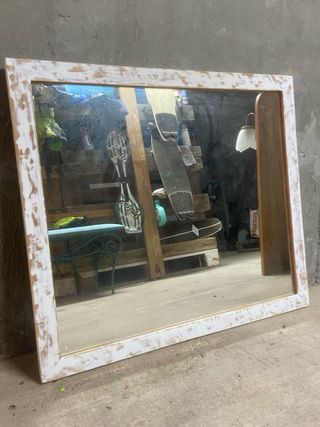 Dos Espejos Madera y Cristal