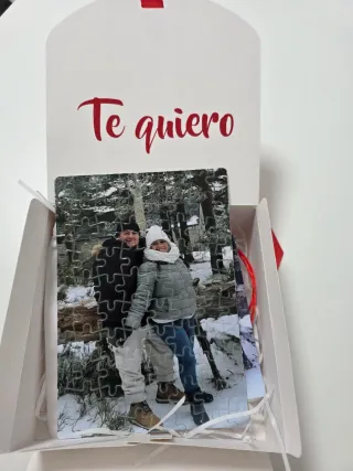 Regalo San Valentín: Caja Te quiero y Puzzle
