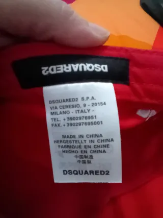 Cappello Dsquared2 Rosso