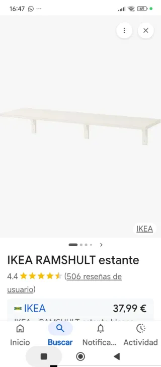 Estantería IKEA RAMSHULT blanca