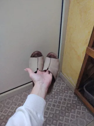 sabeau sabbia estivi in pelle tacco in sughero