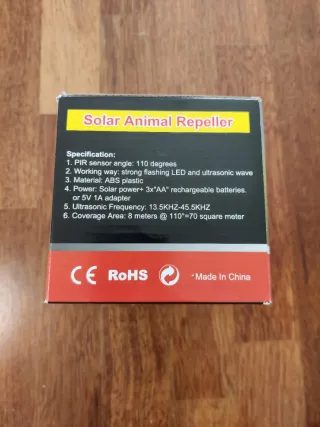Repellente solare per animali ANIREPUR