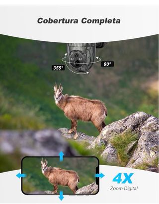 Cámara Solar Xega 4G SIM 2K 3MP PTZ