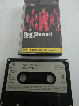 Rod Stewart Body Wishes Cassette 1983 WEA