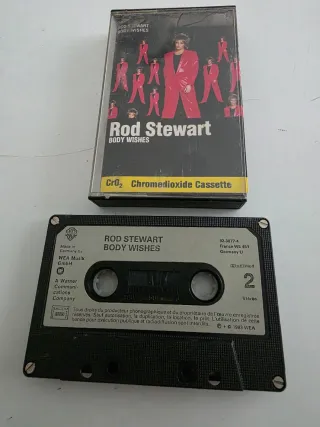 Rod Stewart Body Wishes Cassette 1983 WEA