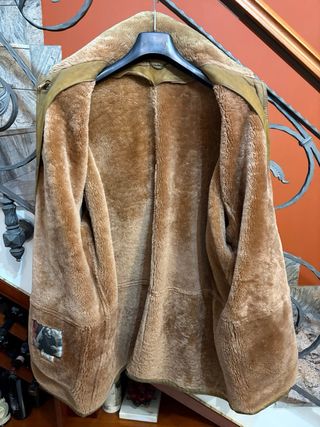 Cappotto montone shearling vera pelle scamosciata