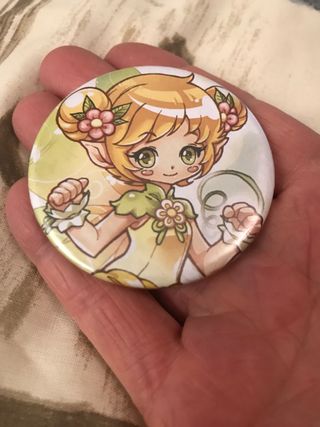 Espejo Chapa Anime vintage