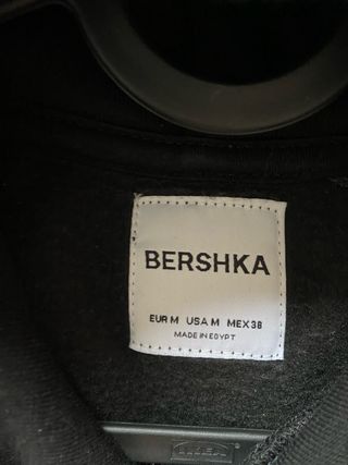 Sudadera Bershka Talla M Negra