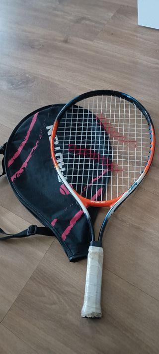 Raqueta de tenis junior con funda