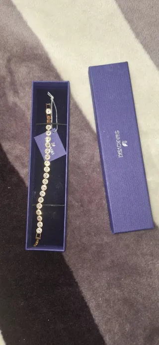 Pulsera Swarovski Chapada Oro Rosa