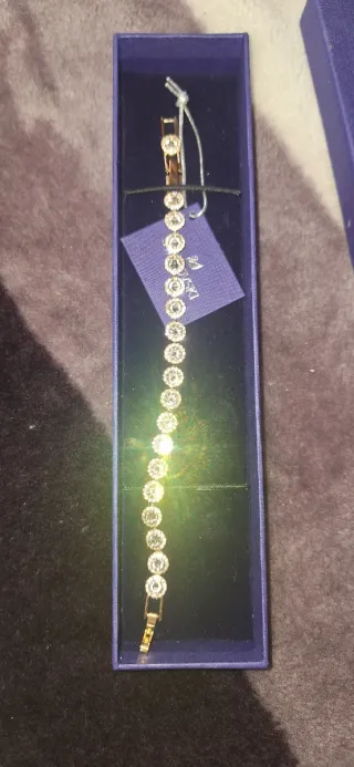 Pulsera Swarovski Chapada Oro Rosa