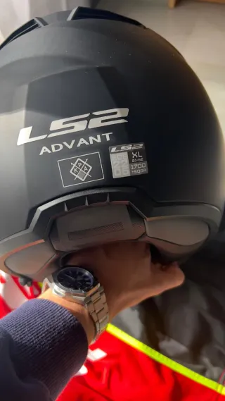 Casco Moto LS2 Advant XL Negro