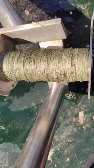 Cañero + Carrete + Soporte Acero Inox