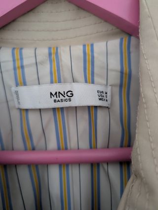 Gabardina Mango Beige Talla M