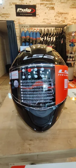 Casco LS2 FF320 Stream Evo Negro Brillo T/XS