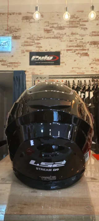 Casco LS2 FF320 Stream Evo Negro Brillo T/XS