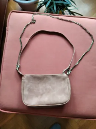 Bolso bandolera beige