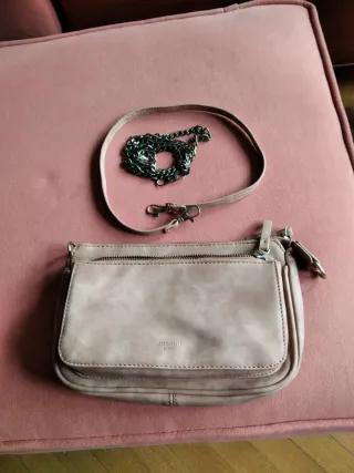 Bolso bandolera beige