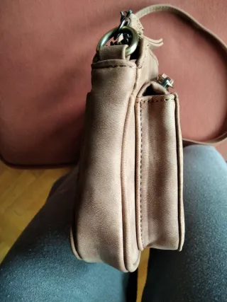 Bolso bandolera beige