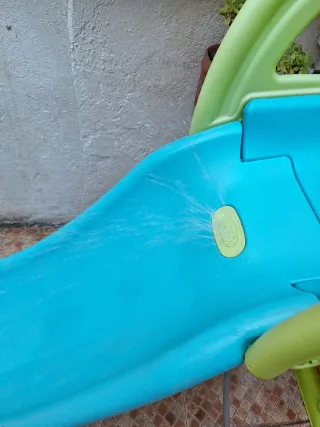 Tobogán Feber agua azul, naranja y verde