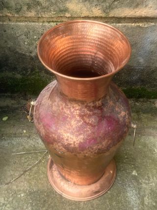 Paragüero Cobre Antiguo