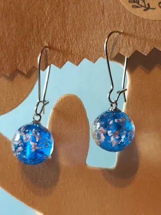 Lote 5 pares pendientes Murano