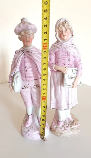 Figuras biscuit antiguas pareja