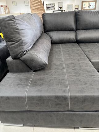 Sofá Rinconera dible Chesslong Cama Gris
