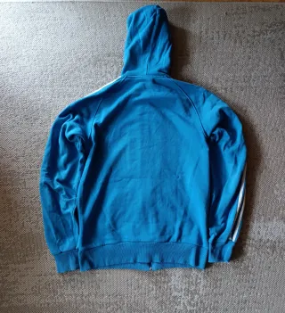 Chaqueta Adidas Azul con Rayas Blancas